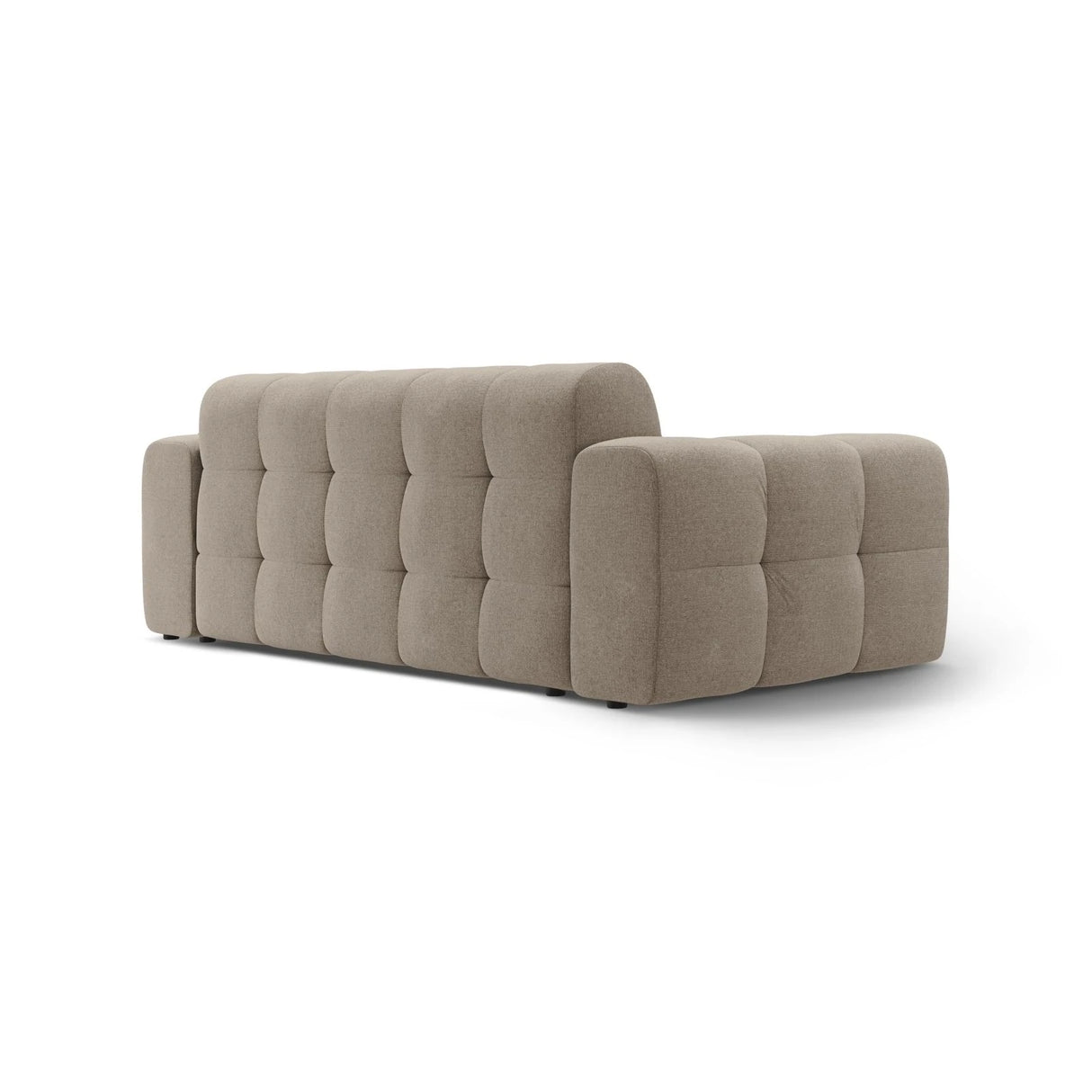 Kendal 3-Sitzer Sofa mit Bezug aus Strukturierter Stoff (Ota7) in Dunkelbeige, 222x103 cm – Bild 5