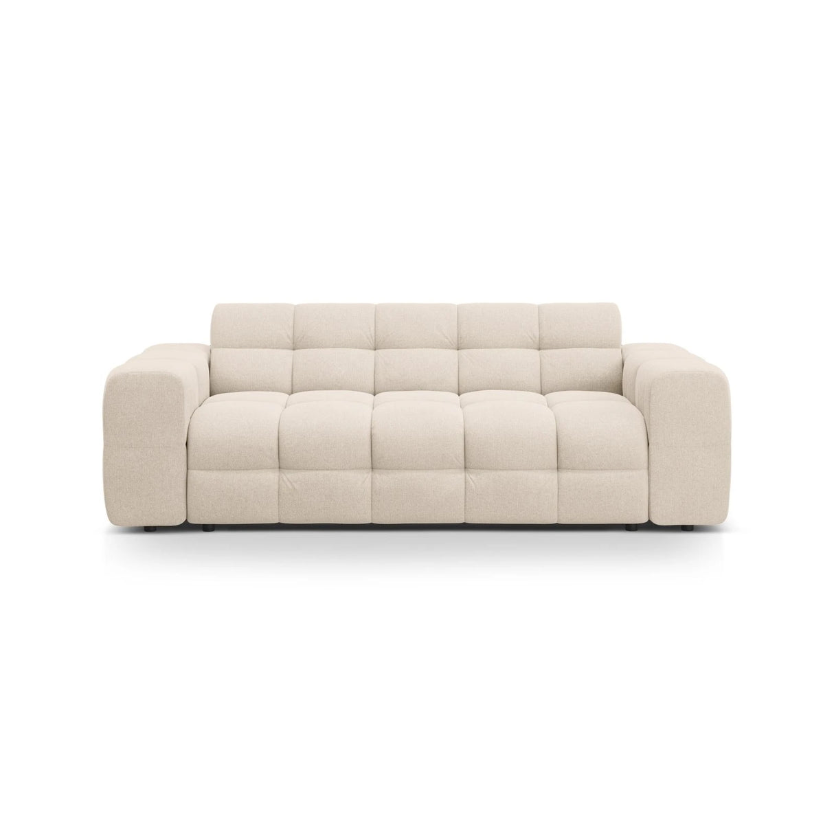 Kendal 3-Sitzer Sofa mit Bezug aus Strukturierter Stoff (Ota8) in Beige, 222x103 cm – Bild 1