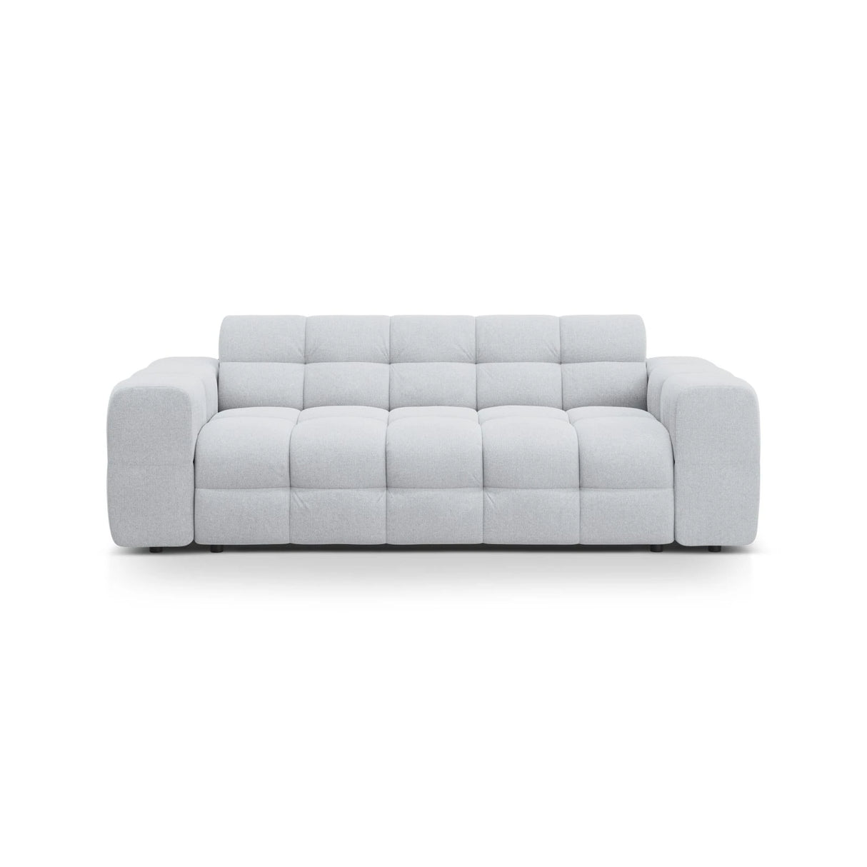 Kendal 3-Sitzer Sofa mit Bezug aus Strukturierter Stoff (Ota9) in Hellgrau, 222x103 cm – Bild 1