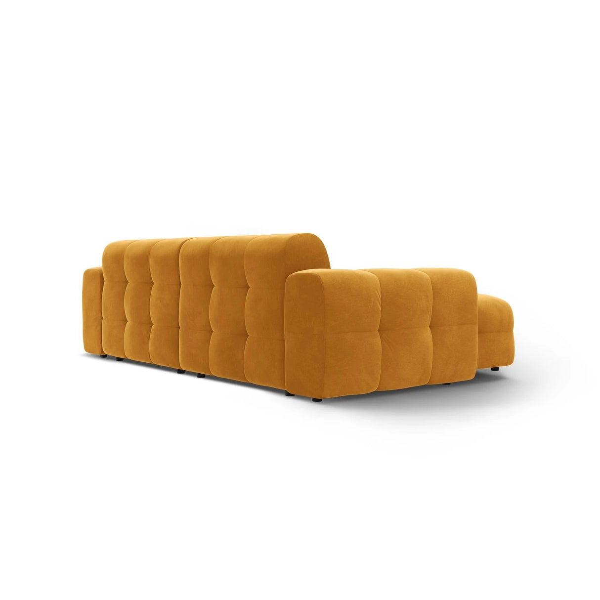 Kendal 4-Sitzer Ecksofa Links, mit Bezug aus Samt (Ma2288) in Mustard, 256x173 cm – Bild 5