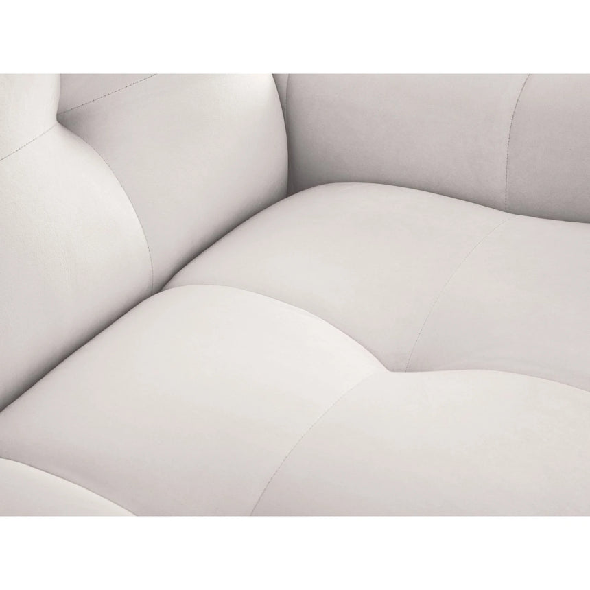 Kendal 4-Sitzer Ecksofa Links, mit Bezug aus Samt oder Strukturstoff, 256x173 cm – Bild 8
