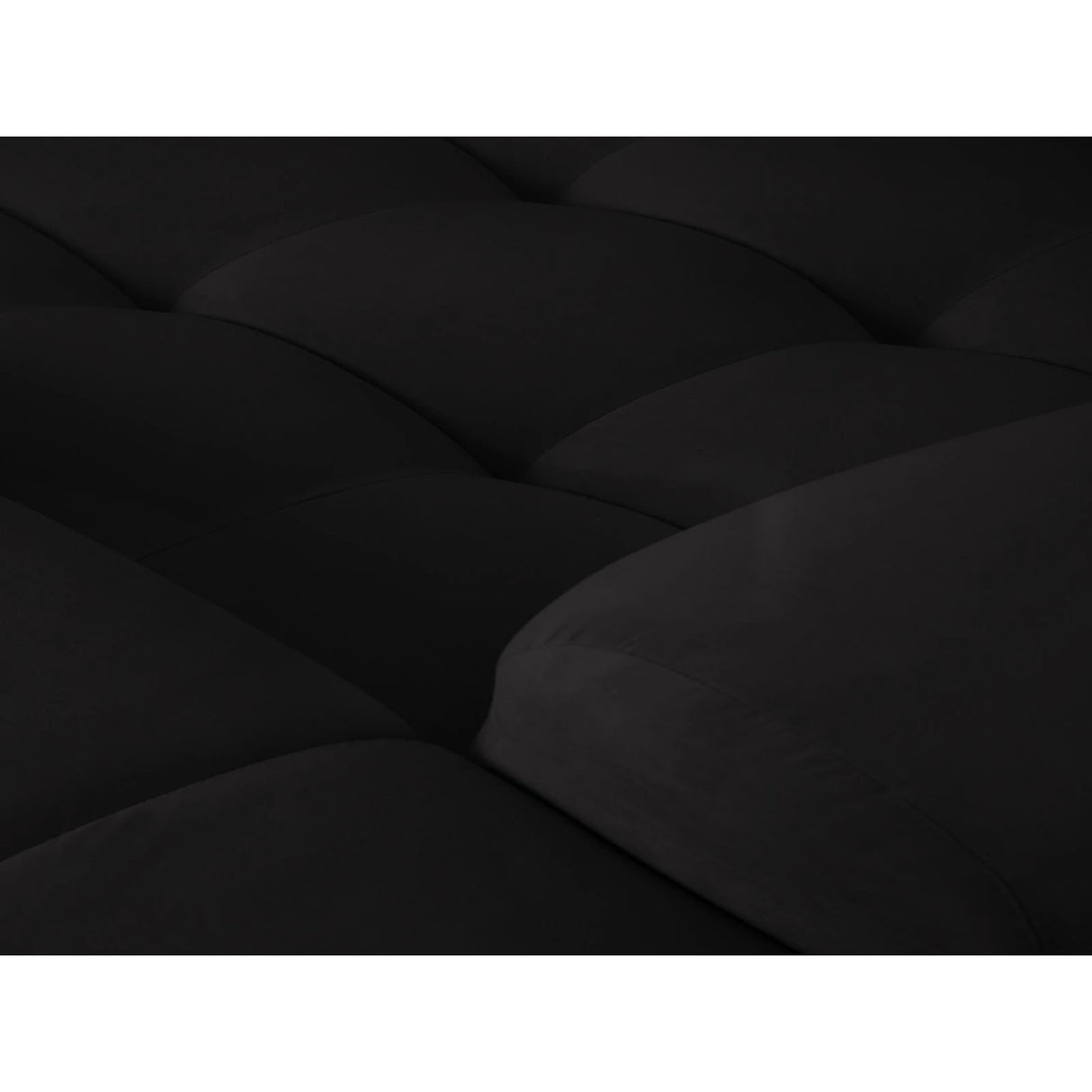 Kendal 4-Sitzer Ecksofa Rechts, mit Bezug aus Samt (Ma2219) in Schwarz, 256x173 cm – Bild 7