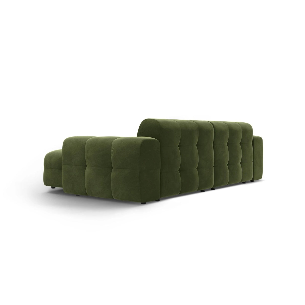 Kendal 4-Sitzer Ecksofa Rechts, mit Bezug aus Samt (Ma2295) in Army Green, 256x173 cm – Bild 5