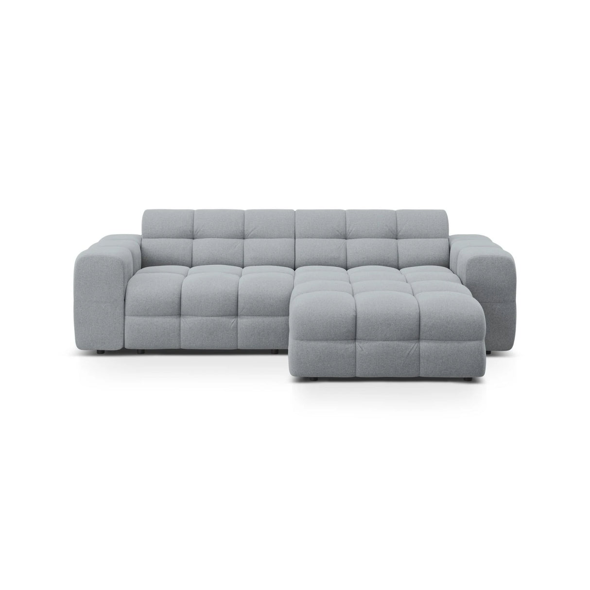 Kendal 4-Sitzer Ecksofa Rechts, mit Bezug aus Strukturierter Stoff (Ota10) in Platinum, 256x173 cm – Bild 1