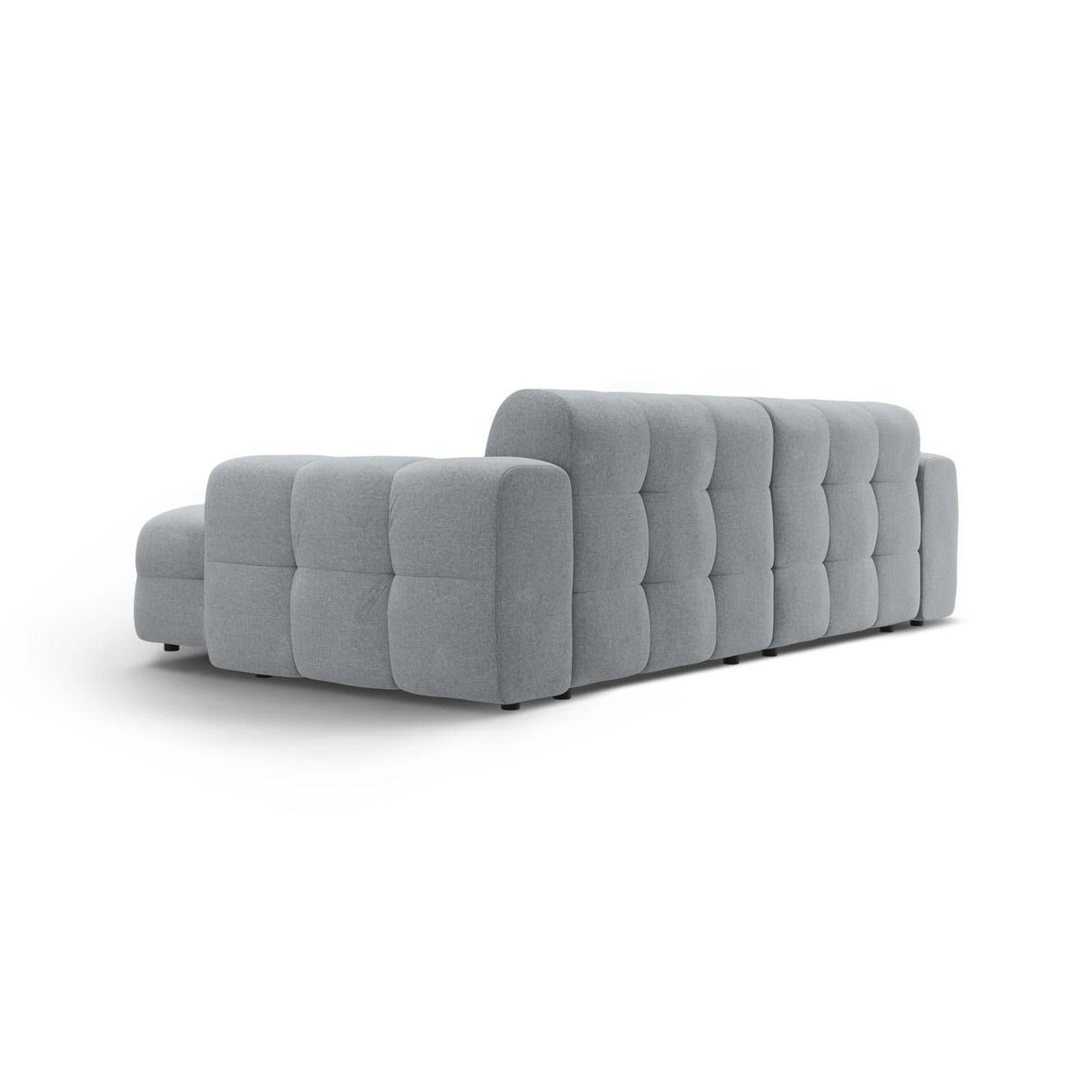 Kendal 4-Sitzer Ecksofa Rechts, mit Bezug aus Strukturierter Stoff (Ota10) in Platinum, 256x173 cm – Bild 5