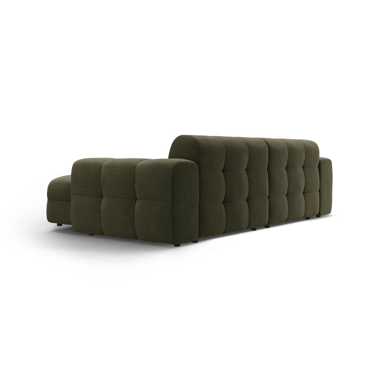 Kendal 4-Sitzer Ecksofa Rechts, mit Bezug aus Strukturierter Stoff (Ota13) in Amazon grün, 256x173 cm – Bild 5