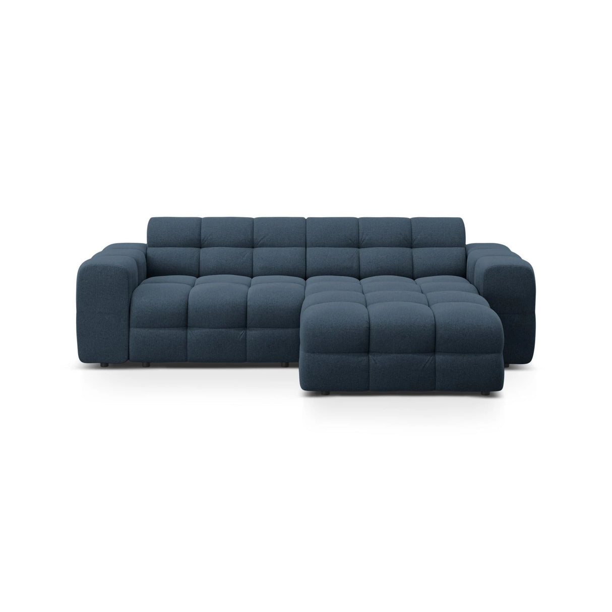 Kendal 4-Sitzer Ecksofa Rechts, mit Bezug aus Strukturierter Stoff (Ota18) in Marineblau, 256x173 cm – Bild 1