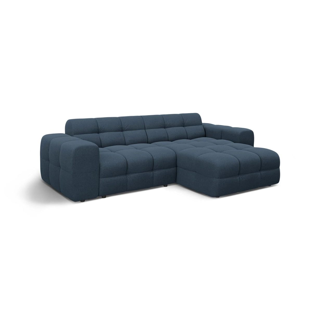 Kendal 4-Sitzer Ecksofa Rechts, mit Bezug aus Strukturierter Stoff (Ota18) in Marineblau, 256x173 cm – Bild 4