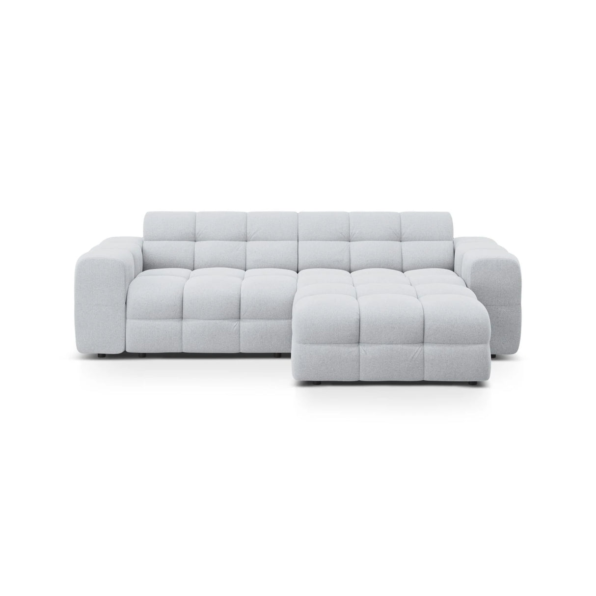 Kendal 4-Sitzer Ecksofa Rechts, mit Bezug aus Strukturierter Stoff (Ota9) in Hellgrau, 256x173 cm – Bild 1