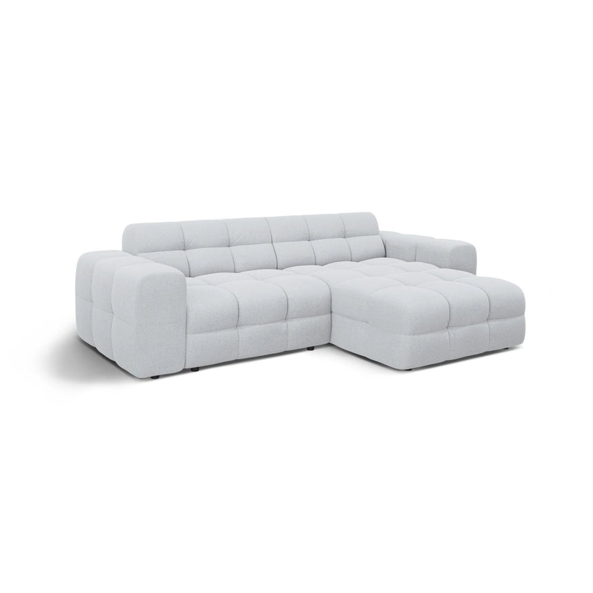 Kendal 4-Sitzer Ecksofa Rechts, mit Bezug aus Strukturierter Stoff (Ota9) in Hellgrau, 256x173 cm – Bild 4