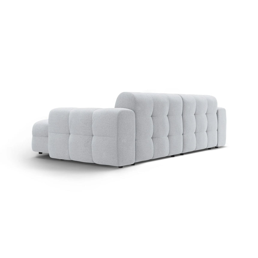 Kendal 4-Sitzer Ecksofa Rechts, mit Bezug aus Strukturierter Stoff (Ota9) in Hellgrau, 256x173 cm – Bild 5