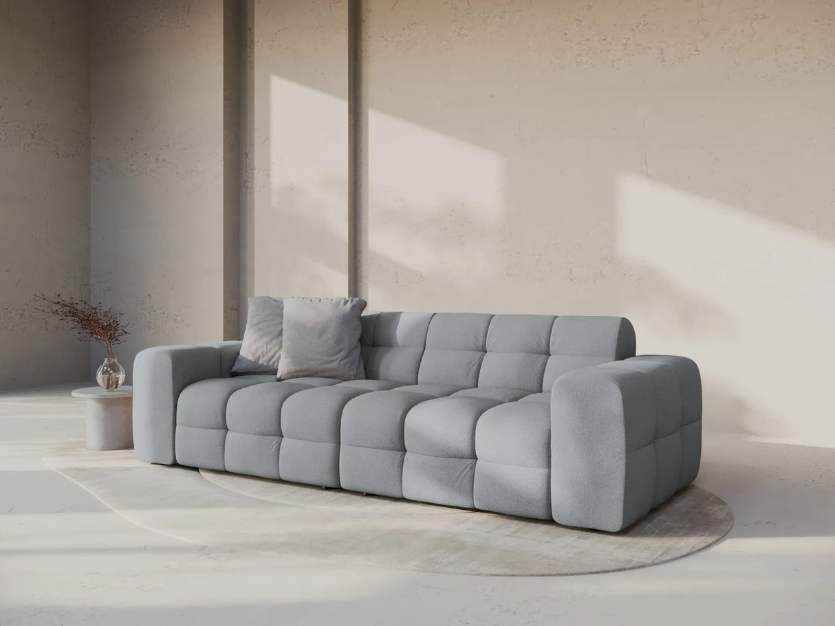 Kendal 4-Sitzer Sofa mit Bezug aus Strukturierter Stoff (Ota10) in Platinum, 255x103 cm – Bild 2