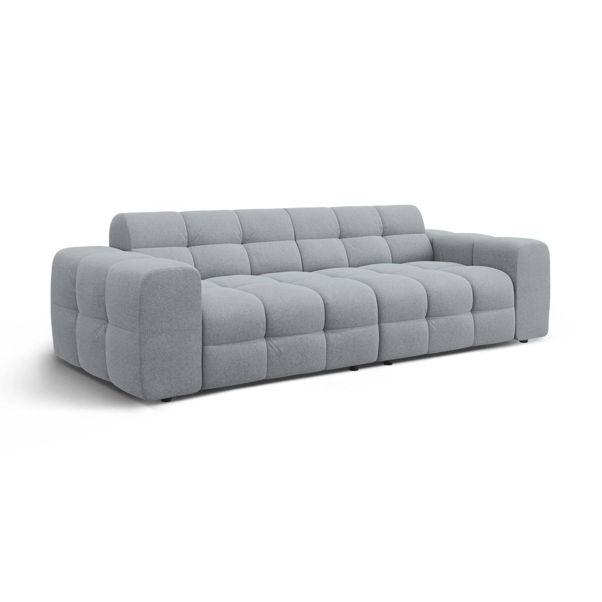 Kendal 4-Sitzer Sofa mit Bezug aus Strukturierter Stoff (Ota10) in Platinum, 255x103 cm – Bild 4