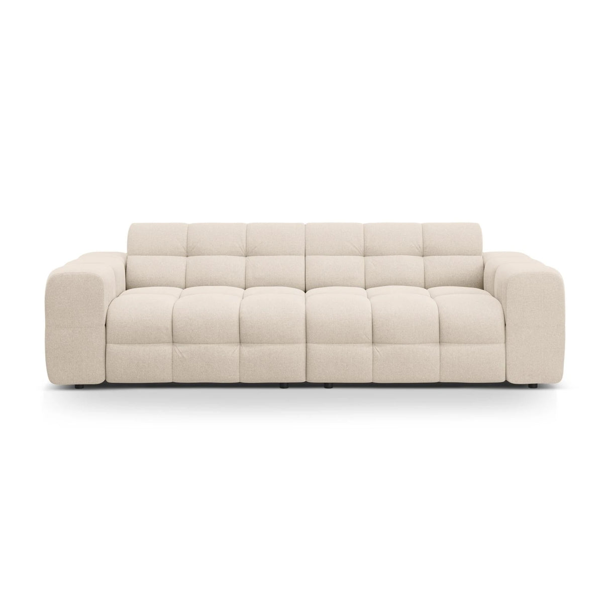 Kendal 4-Sitzer Sofa mit Bezug aus Strukturierter Stoff (Ota8) in Beige, 255x103 cm – Bild 1