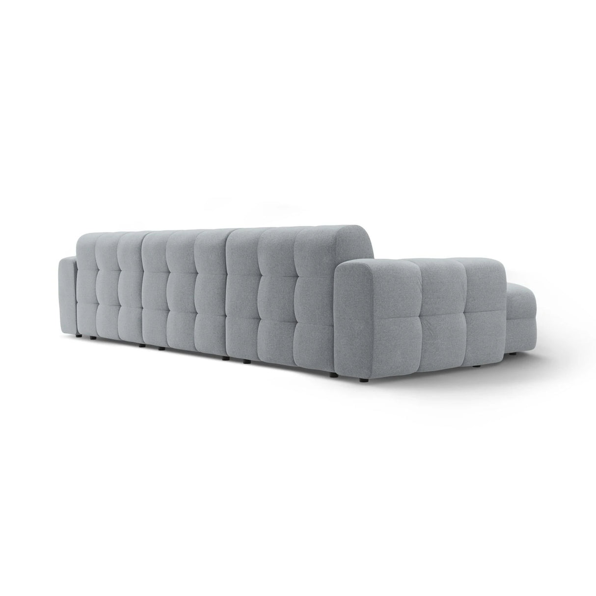 Kendal 5-Sitzer Ecksofa Links, mit Bezug aus Strukturierter Stoff (Ota10) in Platinum, 357x173 cm – Bild 5