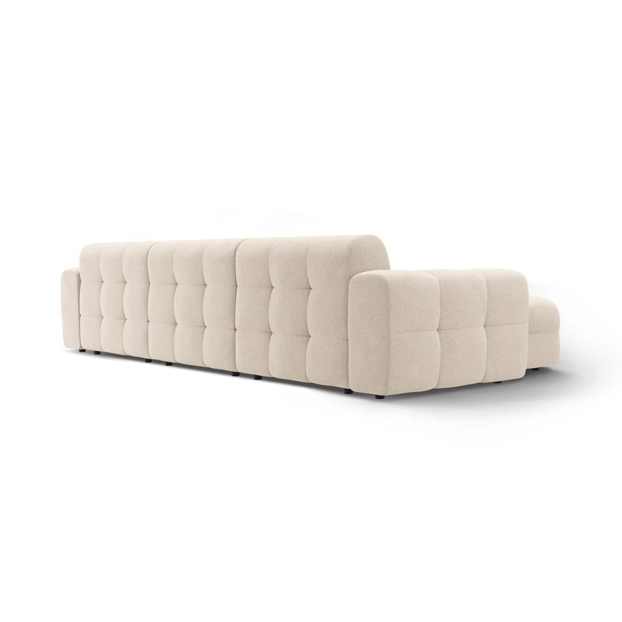 Kendal 5-Sitzer Ecksofa Links, mit Bezug aus Strukturierter Stoff (Ota8) in Beige, 357x173 cm – Bild 5