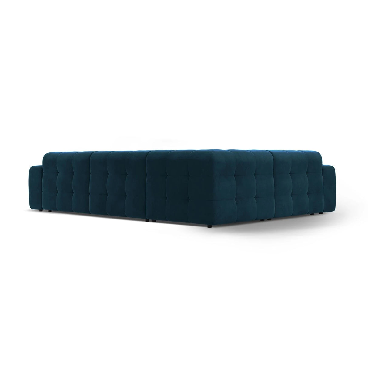 Kendal 6-Sitzer Ecksofa Links, mit Bezug aus Samt (Ma2211) in Marineblau, 332x231 cm – Bild 5