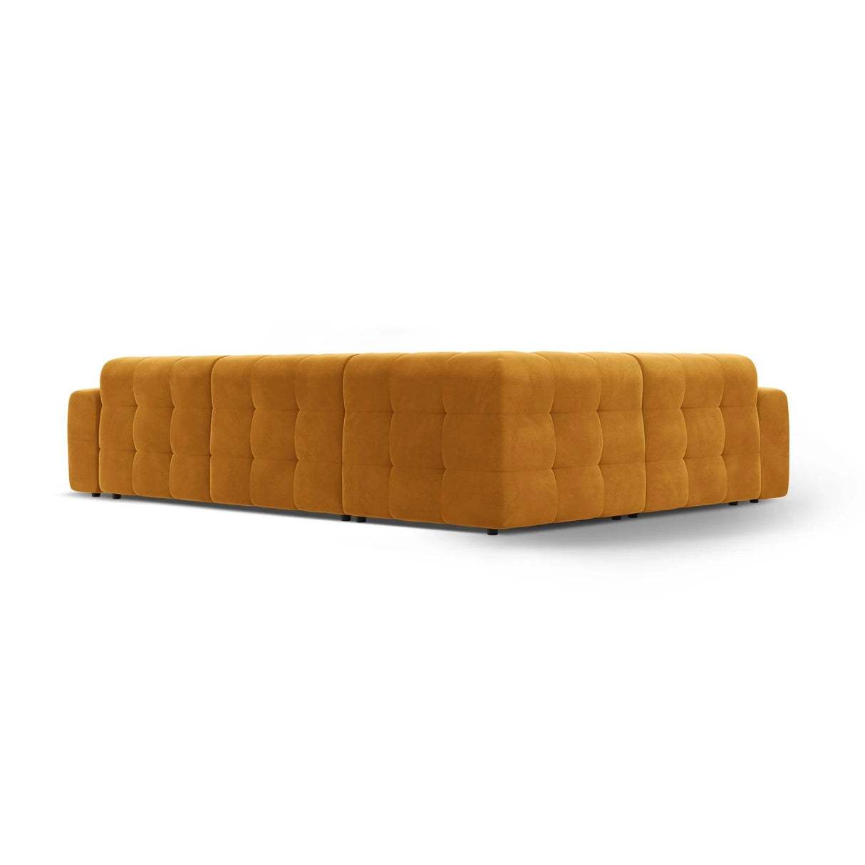 Kendal 6-Sitzer Ecksofa Links, mit Bezug aus Samt (Ma2288) in Mustard, 332x231 cm – Bild 5