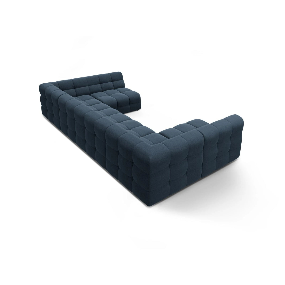 Kendal 7-Sitzer Panorama-Sofa mit Bezug aus Strukturierter Stoff (Ota18) in Marineblau, 372x203 cm – Bild 5