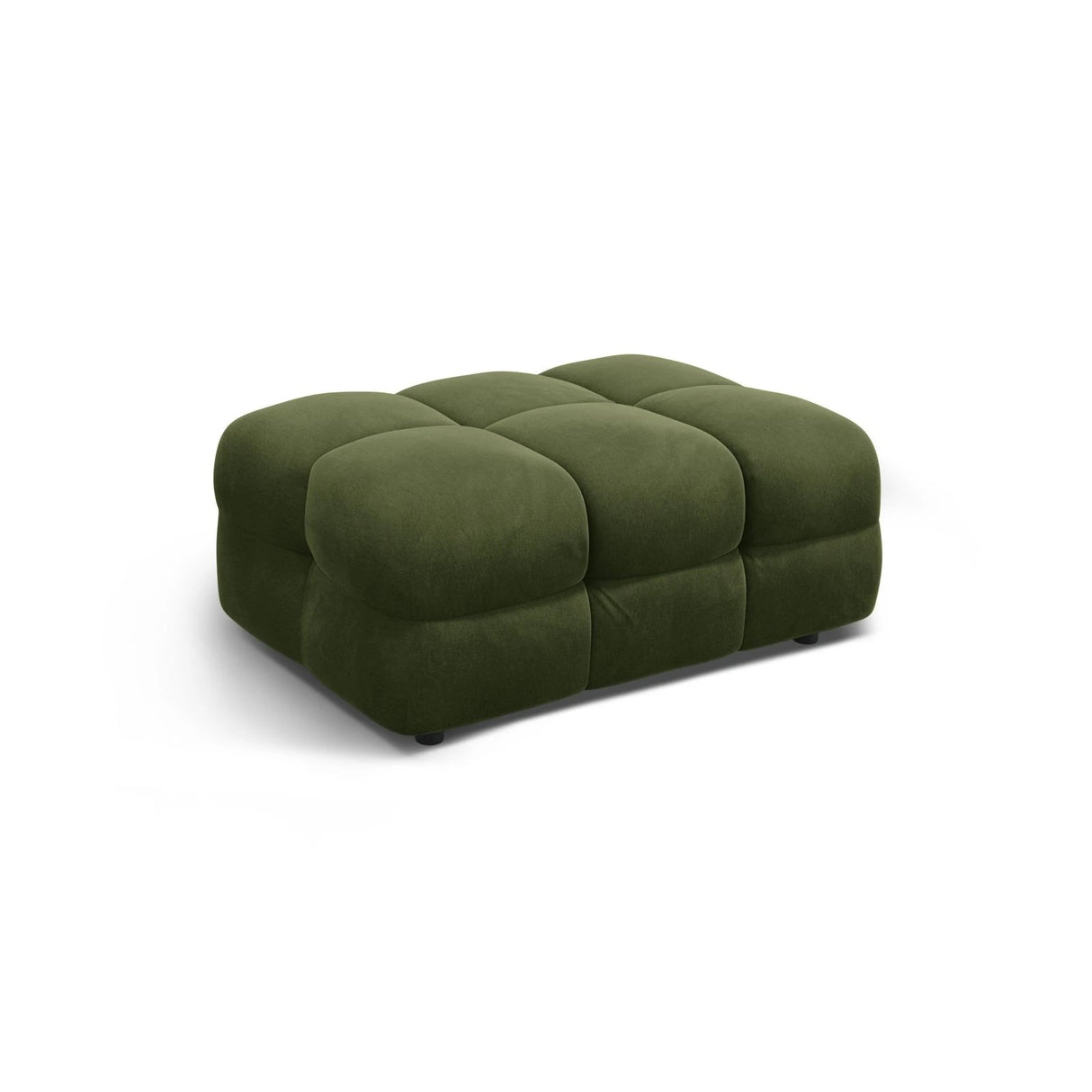 Kendal Pouf mit Bezug aus Samt (Ma2295) in Army Green, 104x72 cm – Bild 3