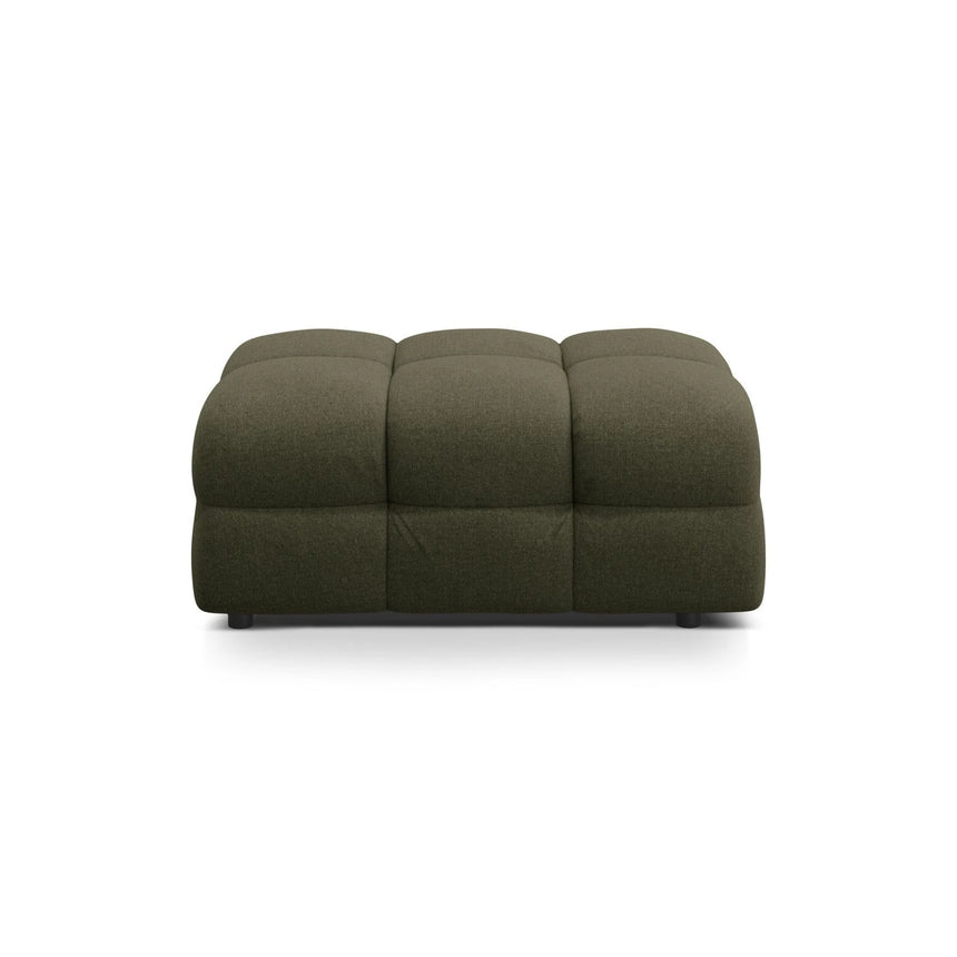 Kendal Pouf mit Bezug aus Strukturierter Stoff (Ota13) in Amazon grün, 104x72 cm – Bild 1