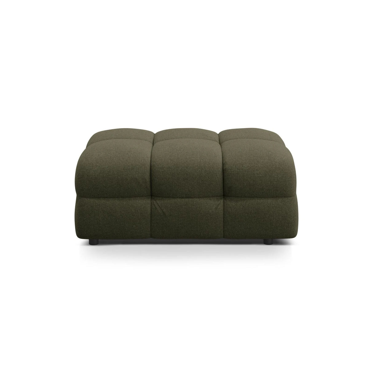 Kendal Pouf mit Bezug aus Strukturierter Stoff (Ota13) in Amazon grün, 104x72 cm – Bild 1