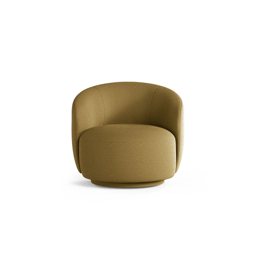 Letizia Sessel aus Boucle (CORAL 30) in Olive, 86x83 cm – Bild 1