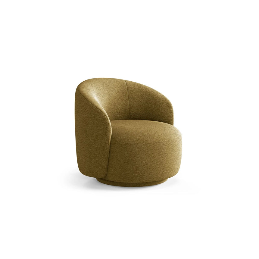Letizia Sessel aus Boucle (CORAL 30) in Olive, 86x83 cm – Bild 3