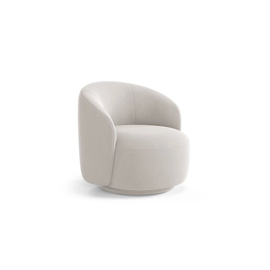 Letizia Sessel aus Samt, Boucle oder Strukturstoff, 86x83 cm – Bild 3