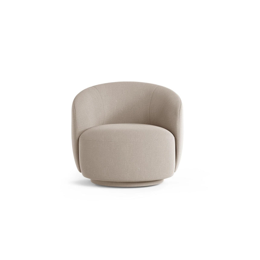 Letizia Sessel aus Strukturierter Stoff (Moly 11) in Cappuccino, 86x83 cm – Bild 1