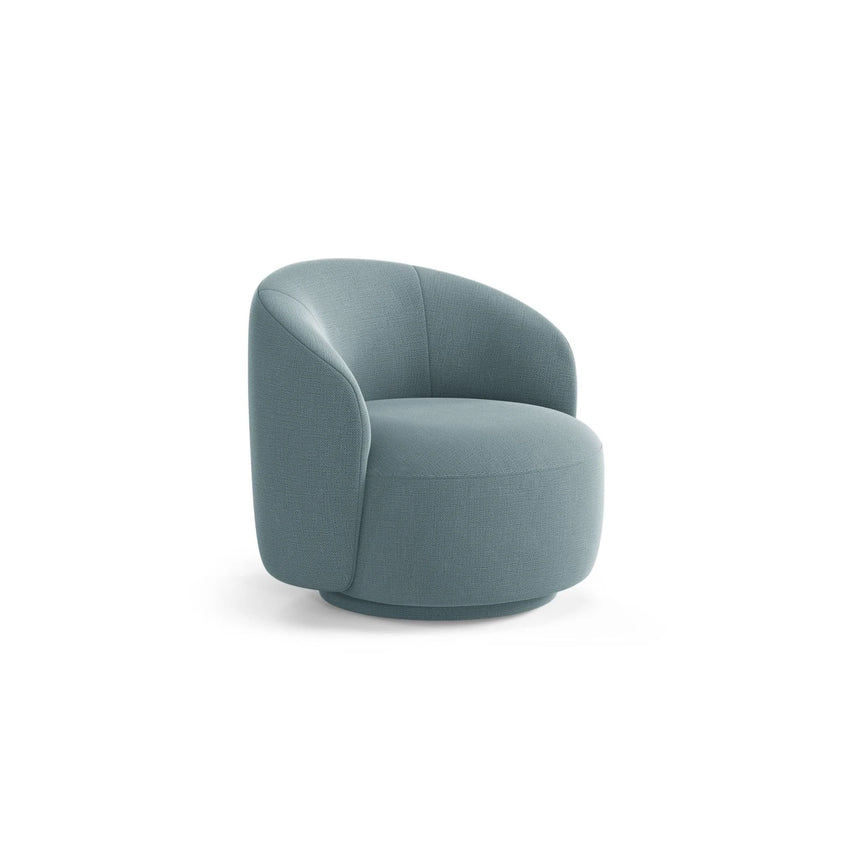 Letizia Sessel aus Strukturierter Stoff (Moly 74) in Hellblau, 86x83 cm – Bild 3