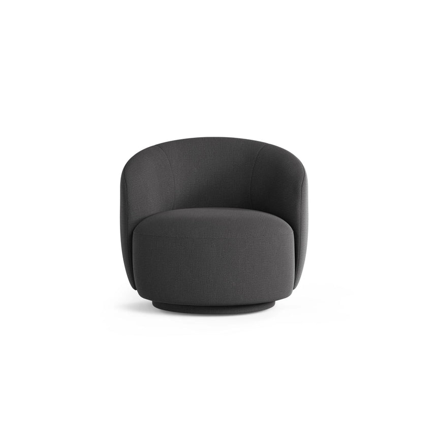 Letizia Sessel aus Strukturierter Stoff (Moly 97) in Anthracite, 86x83 cm – Bild 1