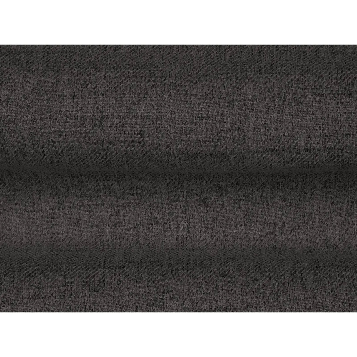 Mamaia 2-Sitzer Chaiselongue Rechte Seite, Metallbeine Schwarz, mit Bezug aus Strukturierter Stoff (Nev97) in Dunkelgrau, 185x102 cm – Bild 4