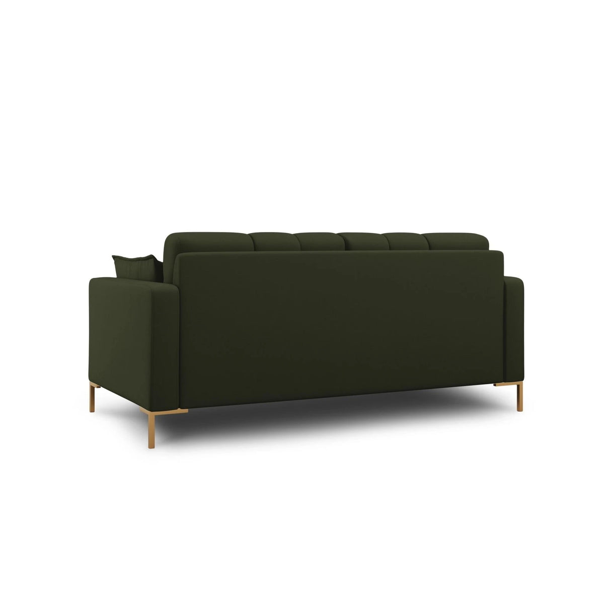 Mamaia 2-Sitzer Sofa, Beine Goldmetall, mit Bezug aus Strukturierter Stoff (Nev39) in Grün, 152x96 cm – Bild 4