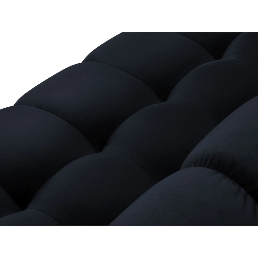 Mamaia 2-Sitzer Sofa, Metallbeine Schwarz, mit Bezug aus Samt (Blu89) in Dunkelblau, 152x96 cm – Bild 8