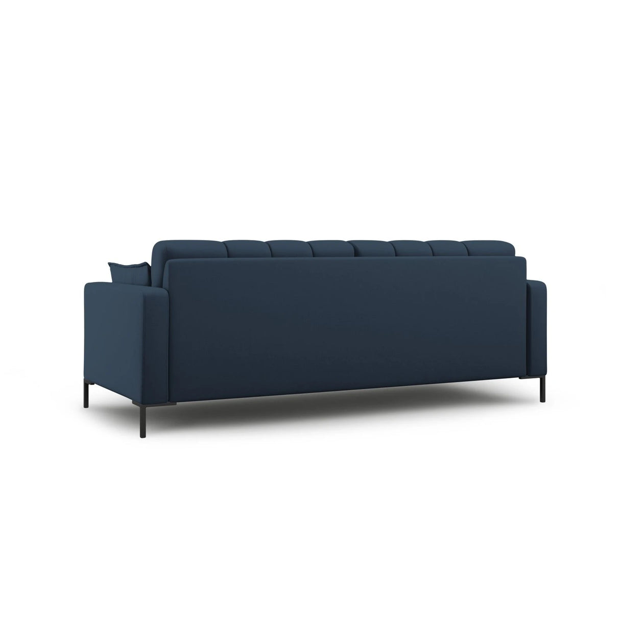 Mamaia 3-Sitzer Sofa, Metallbeine Schwarz, mit Bezug aus Strukturierter Stoff (Nev77) in Blau, 177x96 cm – Bild 4