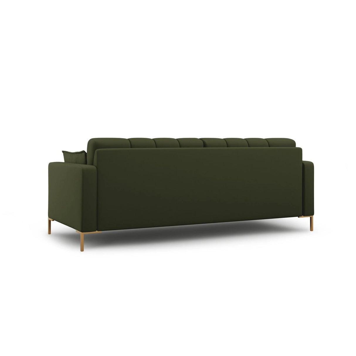 Mamaia 4-Sitzer Sofa, Beine Goldmetall, mit Bezug aus Strukturierter Stoff (Nev39) in Grün, 217x96 cm – Bild 4