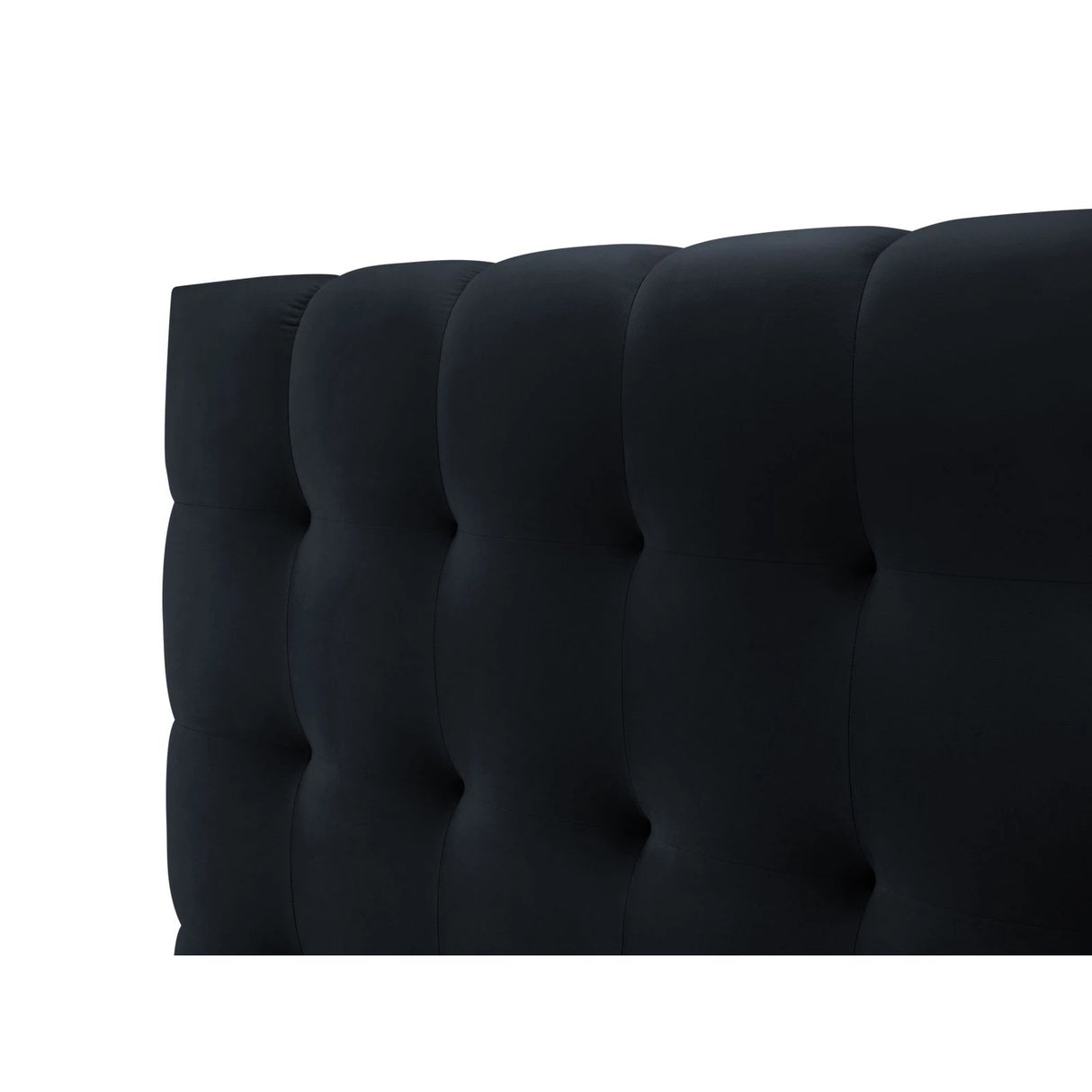 Mamaia Bett mit Stauraum und Doppelkopfteil in Samt (Blu89) in Dunkelblau, 160x200 cm – Bild 7