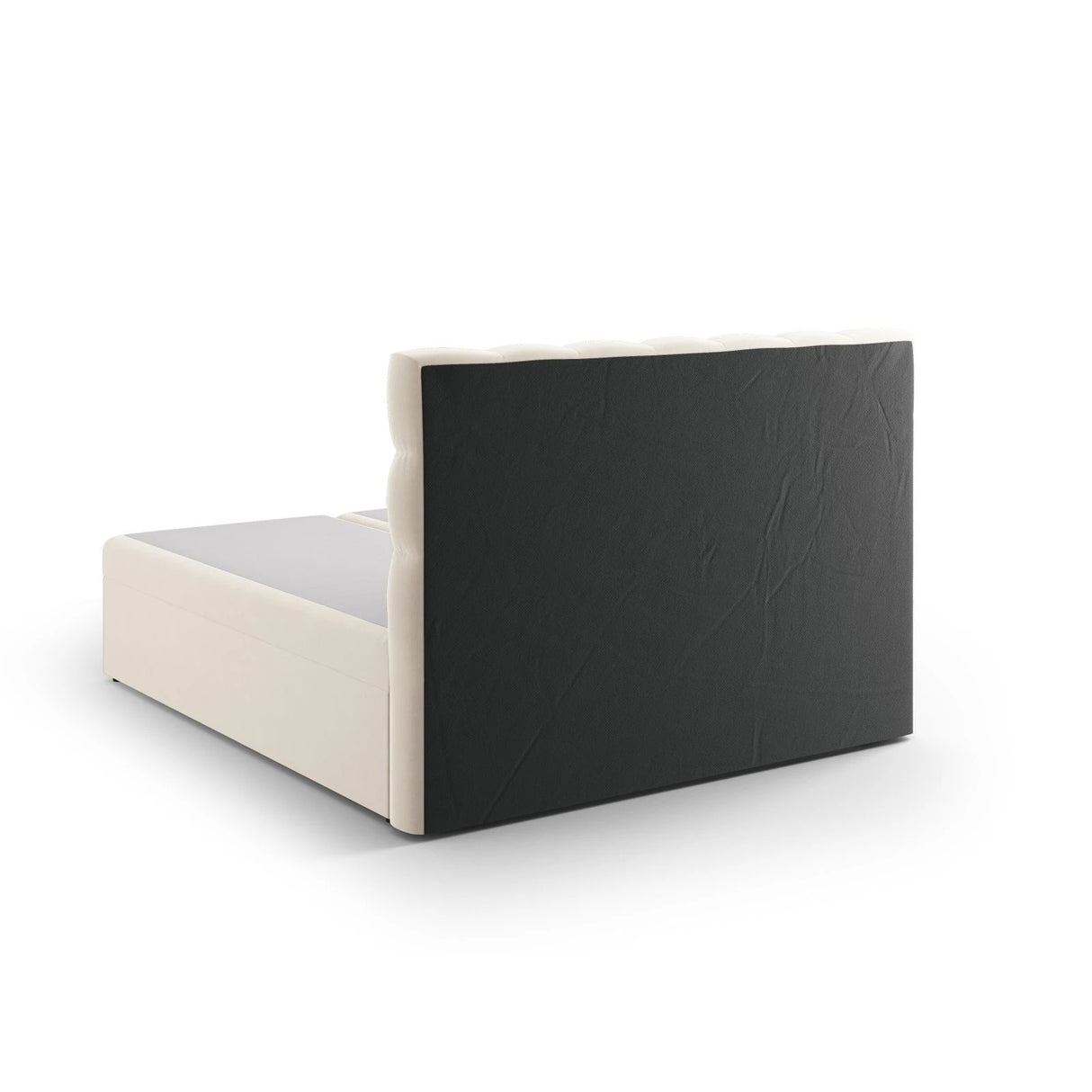 Mamaia Boxspringbett mit Stauraum und Kopfteil in Samt, 140x200 cm – Bild 6