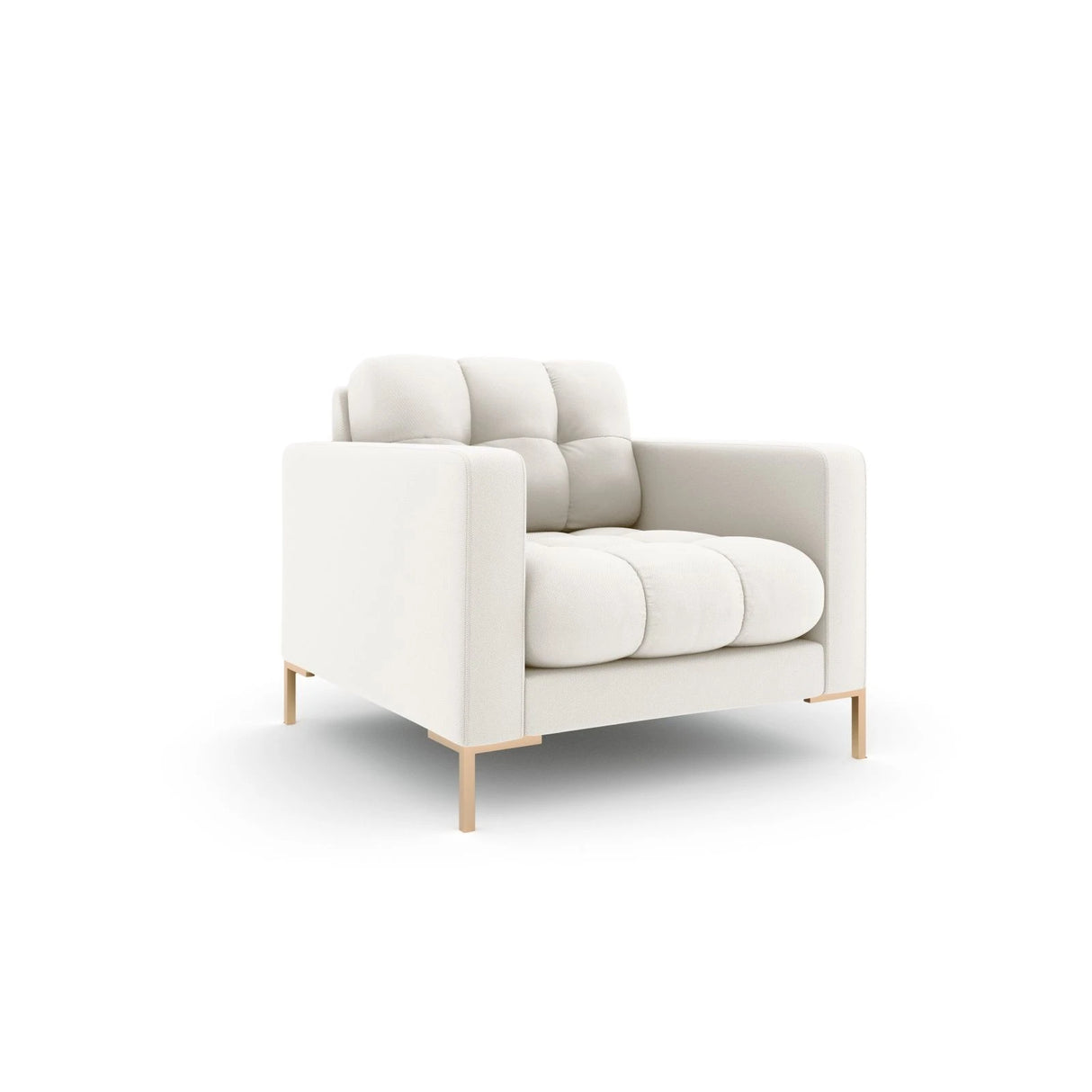 Mamaia Sessel, Beine Goldmetall, mit Bezug aus Samt oder Strukturstoff, 87x96 cm – Bild 3