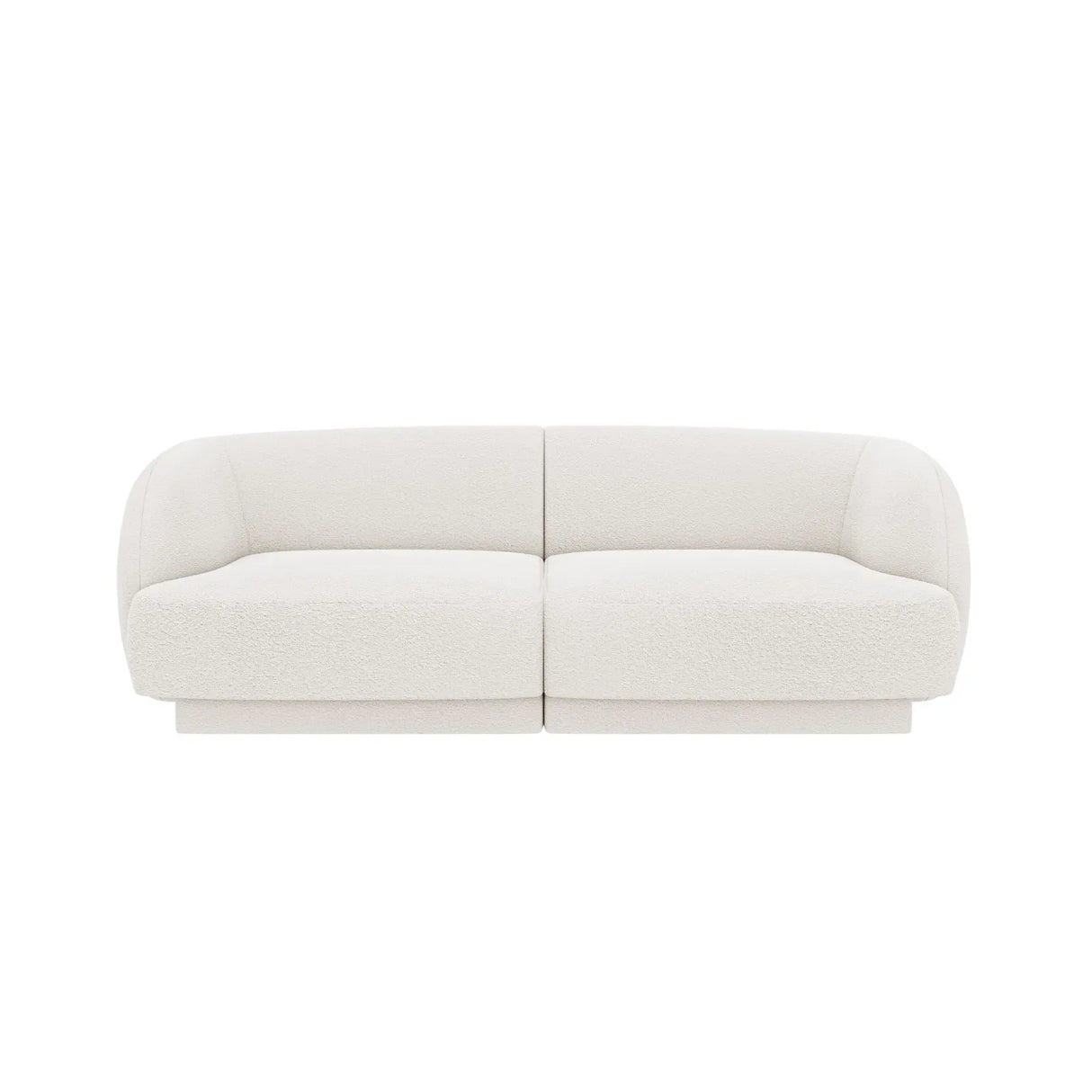 Miley 2-Sitzer Sofa mit Bezug aus Samt oder Boucle, 180x90 cm - ZEN ZONE Furniture