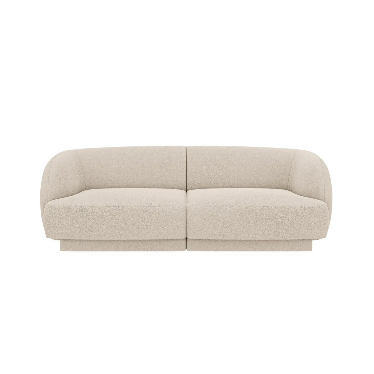 Miley 2-Sitzer Sofa mit Bezug aus Samt oder Boucle, 180x90 cm - ZEN ZONE Furniture