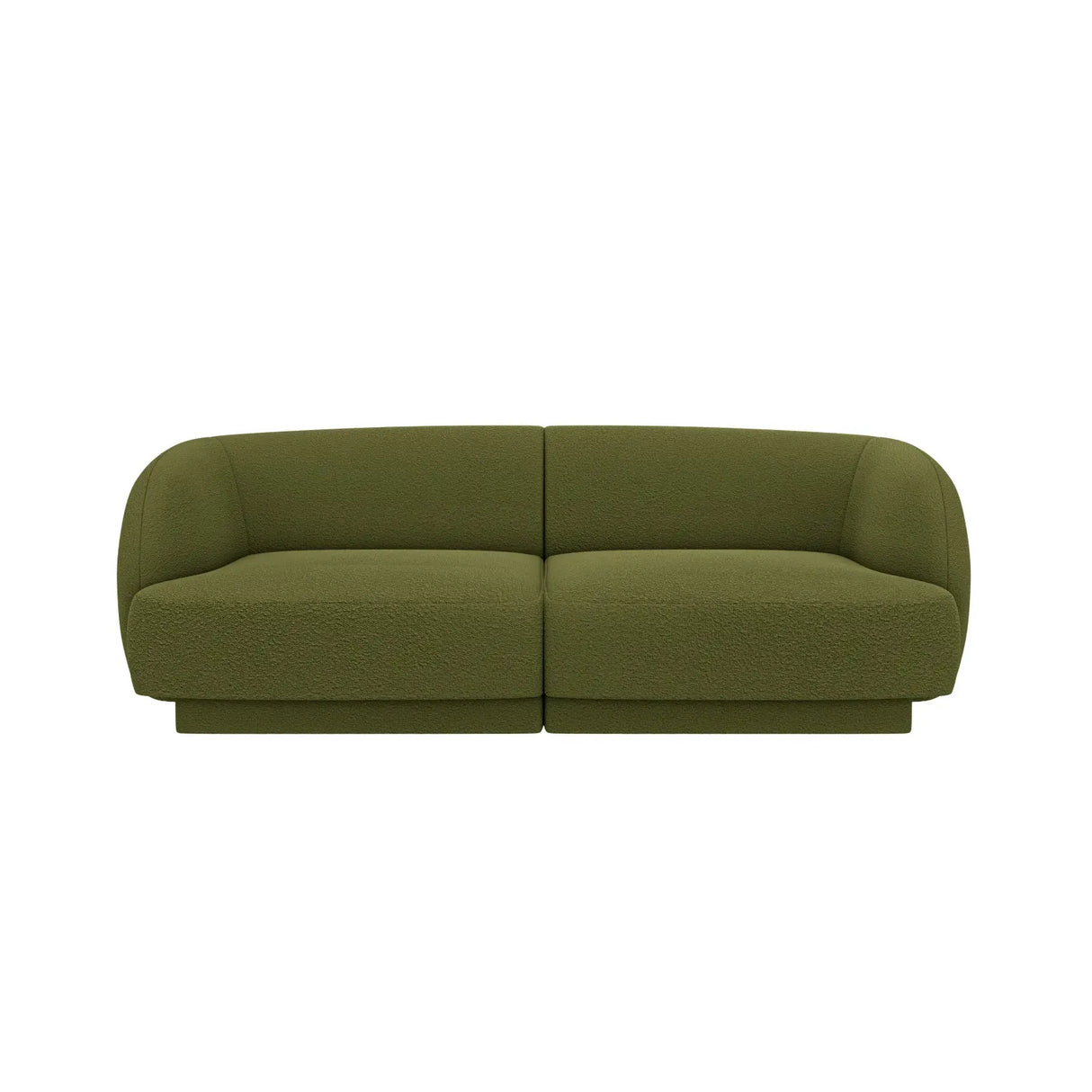 Miley 2-Sitzer Sofa mit Bezug aus Samt oder Boucle, 180x90 cm - ZEN ZONE Furniture