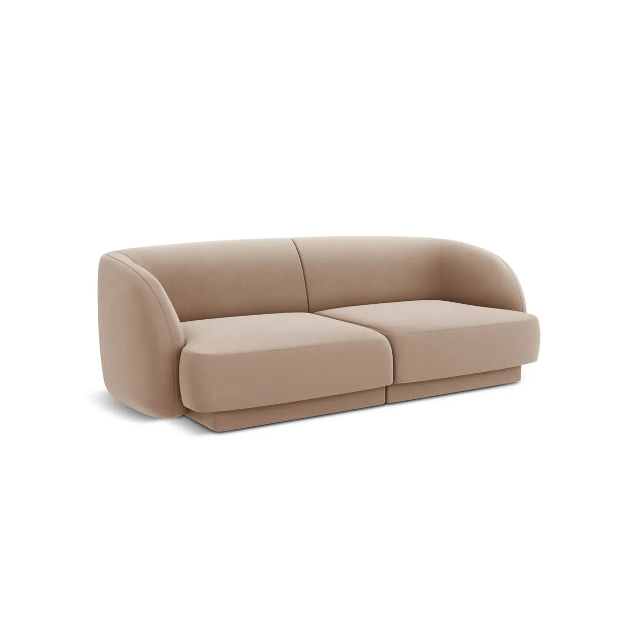 Miley 2-Sitzer Sofa mit Bezug aus Samt oder Boucle, 180x90 cm - ZEN ZONE Furniture