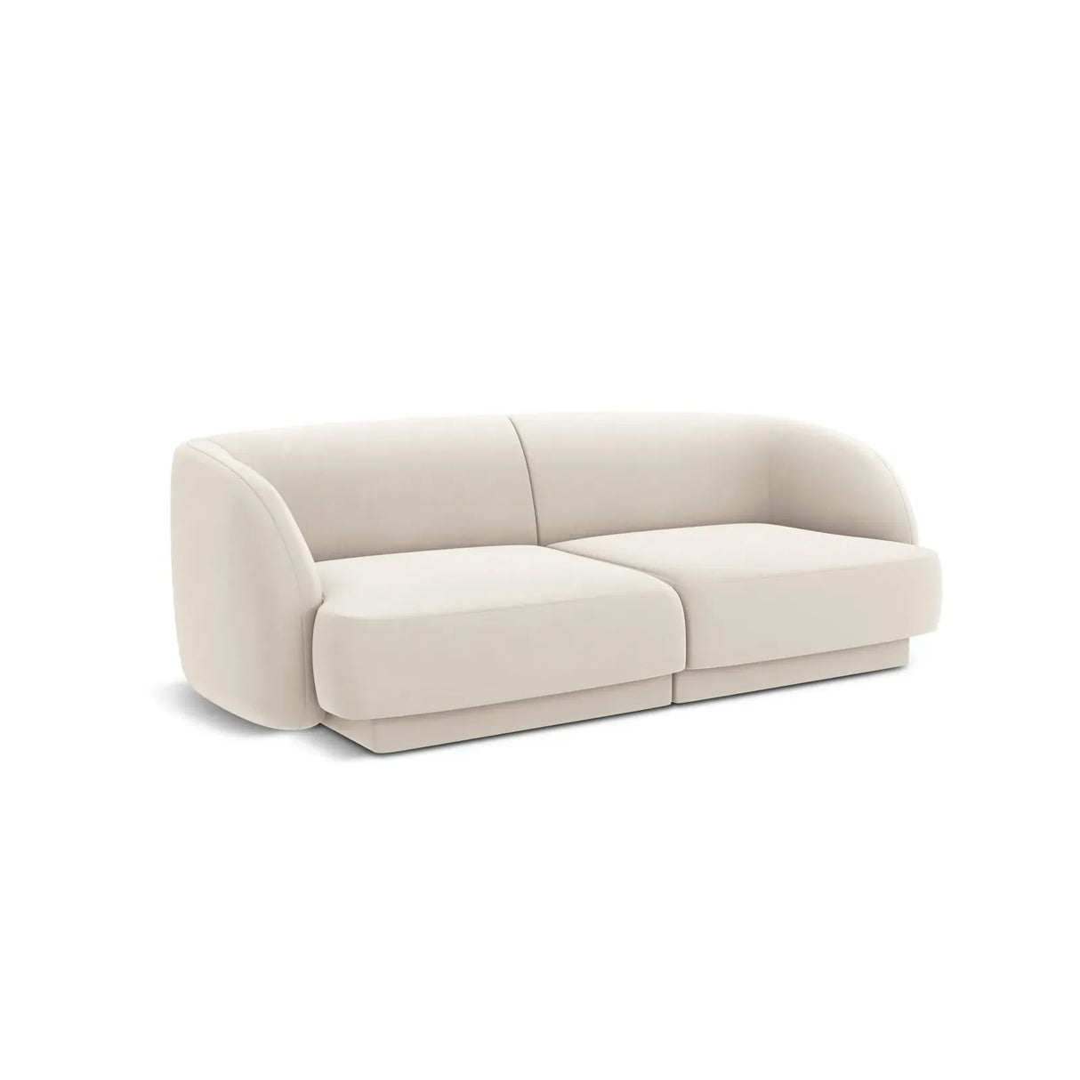 Miley 2-Sitzer Sofa mit Bezug aus Samt oder Boucle, 180x90 cm - ZEN ZONE Furniture