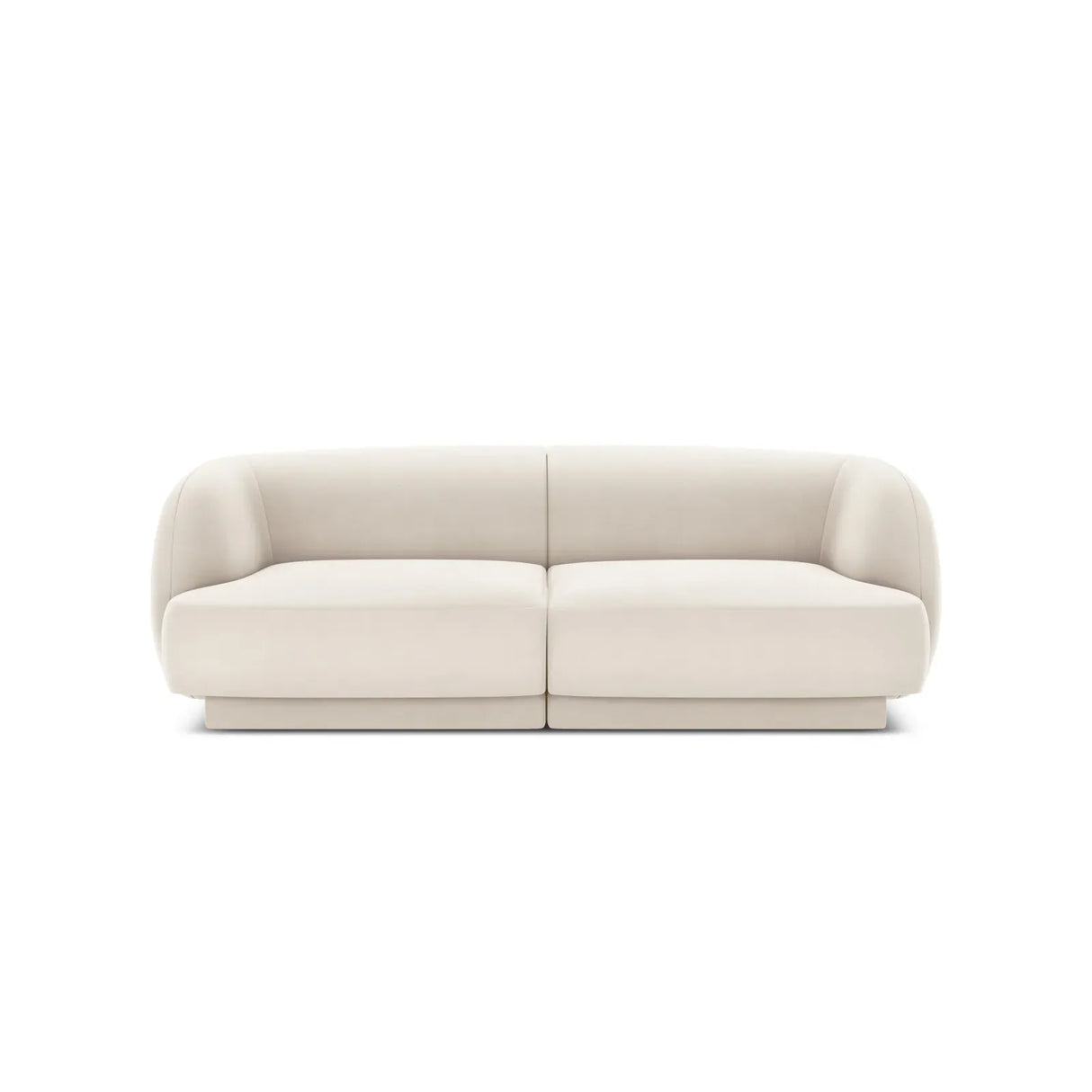 Miley 2-Sitzer Sofa mit Bezug aus Samt oder Boucle, 180x90 cm - ZEN ZONE Furniture