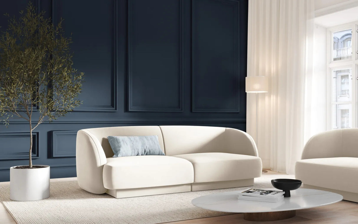 Miley 2-Sitzer Sofa mit Bezug aus Samt oder Boucle, 180x90 cm – Bild 6