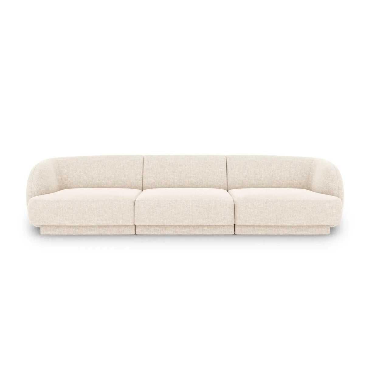 Miley 3-Sitzer Sofa mit Bezug aus Chenille, 255x90 cm - ZEN ZONE Furniture