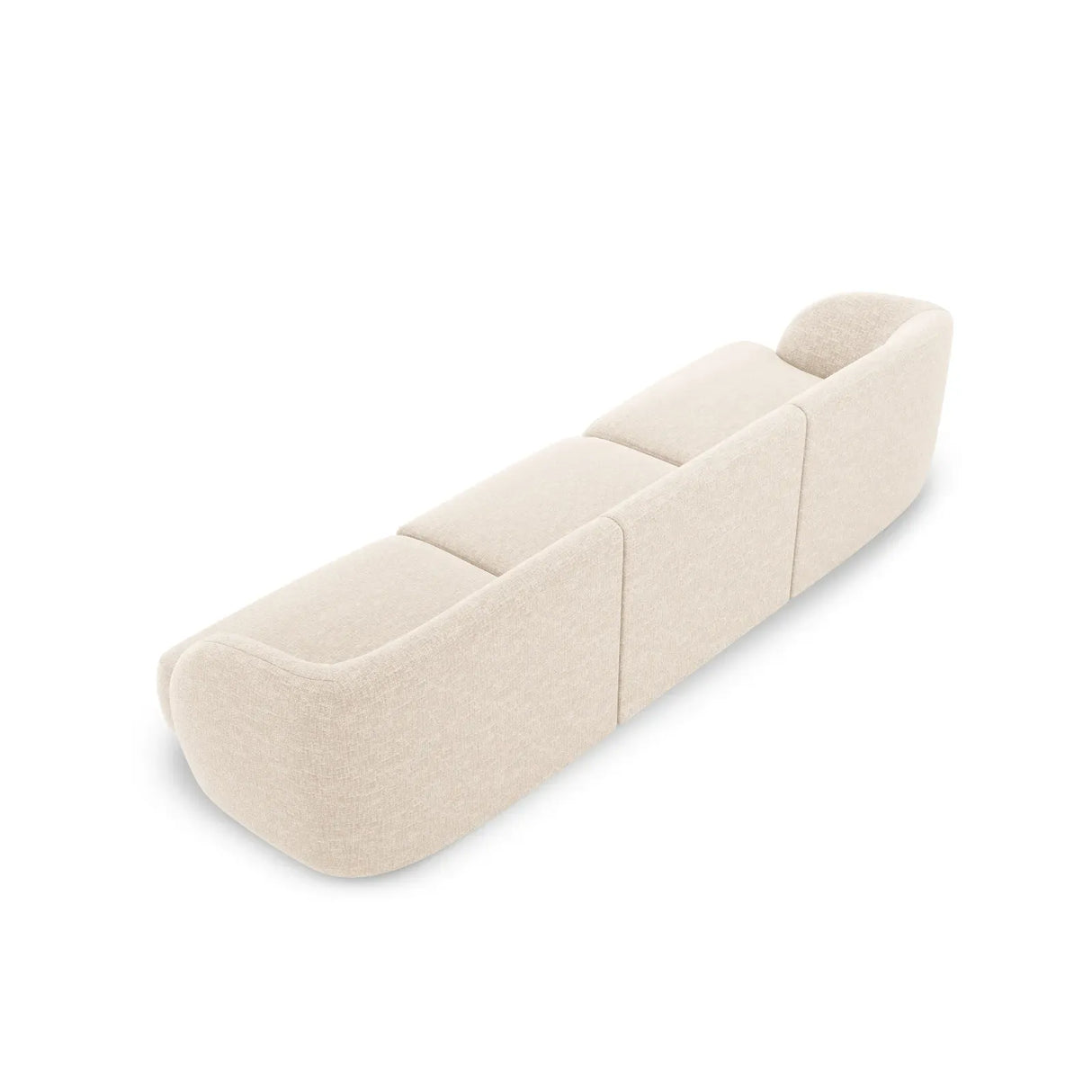 Miley 3-Sitzer Sofa mit Bezug aus Chenille, 255x90 cm - ZEN ZONE Furniture