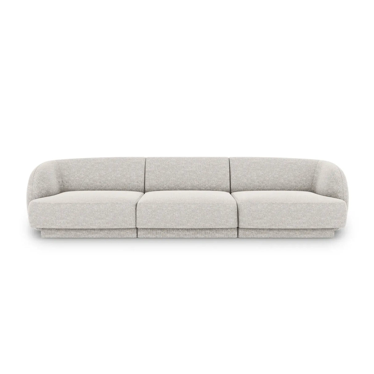 Miley 3-Sitzer Sofa mit Bezug aus Chenille, 255x90 cm - ZEN ZONE Furniture